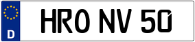 Trailer License Plate
